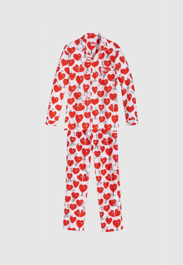 lousy livin underwear Lousy Livin Pyjama Valentines Pyjama Set White