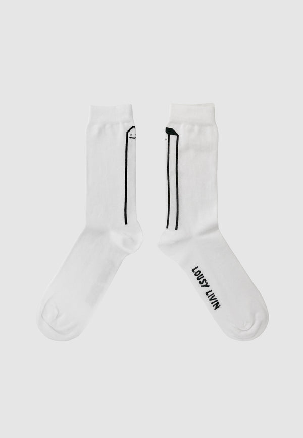 Lousy Livin Underwear Lousy Livin Socken Back Housy White