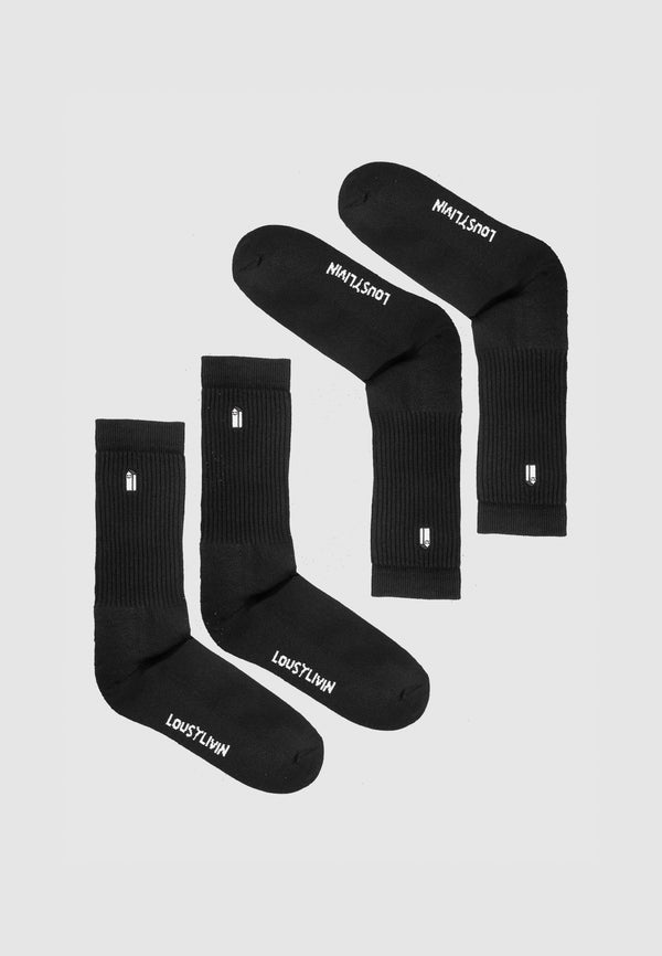 lousy livin underwear Lousy Livin Socken Street Court 2 Pack Black/Black