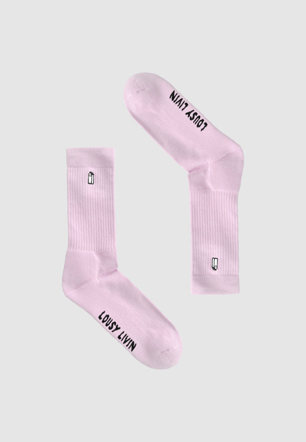 Lousy Livin Underwear Lousy Livin Socken Street Court 2 Pack Elfin Yellow/Sweet Dreams