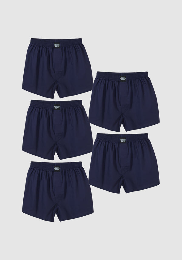 lousy livin underwear 5Pack Boxershorts Plain Navy