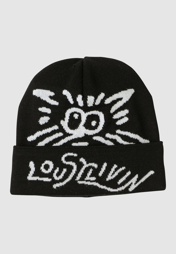 lousy livin underwear Beanie Tiger Black