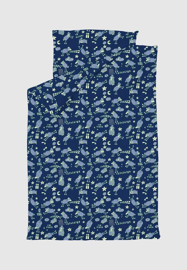 lousy livin underwear Bedlinen "Sheep" True Blue