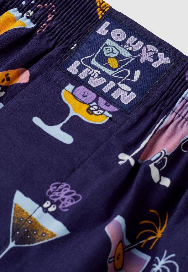 Lousy Livin Underwear BOXERSHORTS COCKTAILS Navy