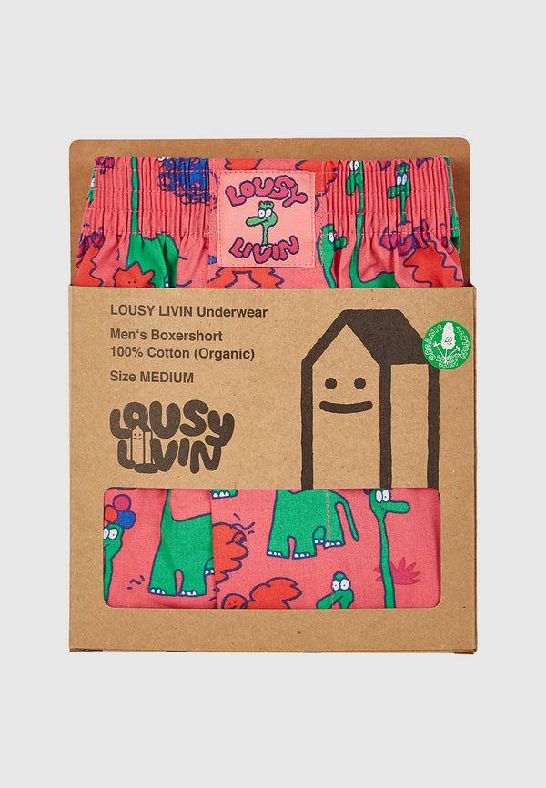 Lousy Livin Underwear BOXERSHORTS DINO Pink
