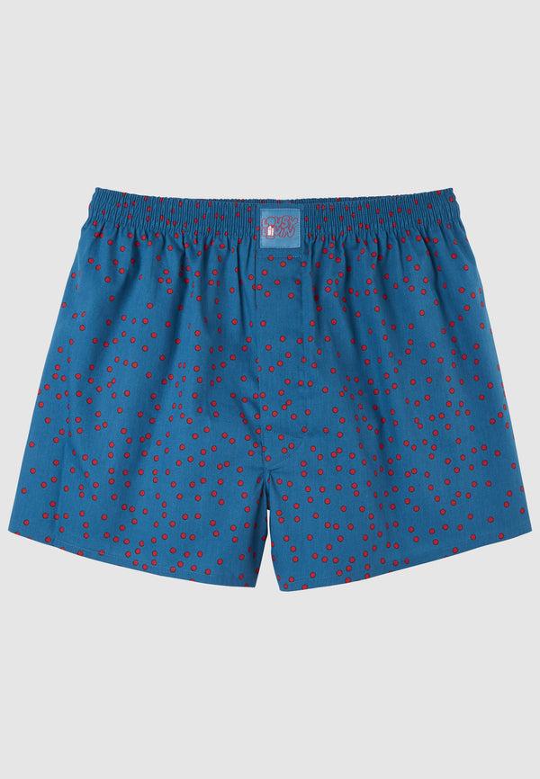 lousy livin underwear BOXERSHORTS DOTS Teal