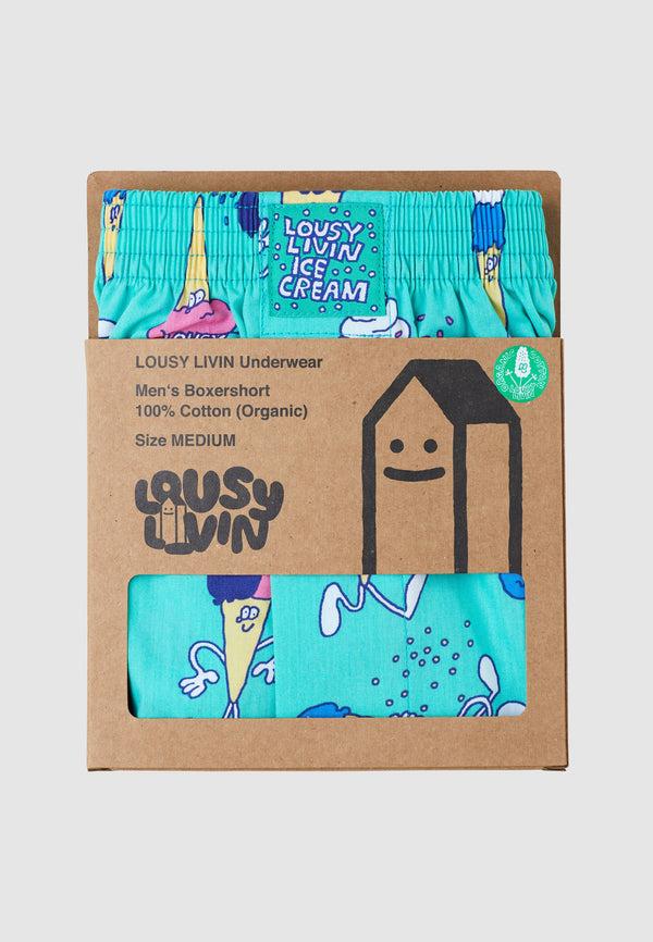Lousy Livin Underwear BOXERSHORTS ICECREAM Jade
