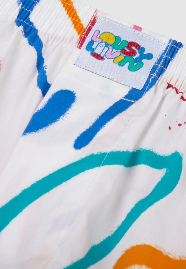 Lousy Livin Underwear BOXERSHORTS LINES White
