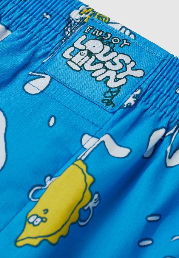 Lousy Livin Underwear BOXERSHORTS LUNCHBOX Blue