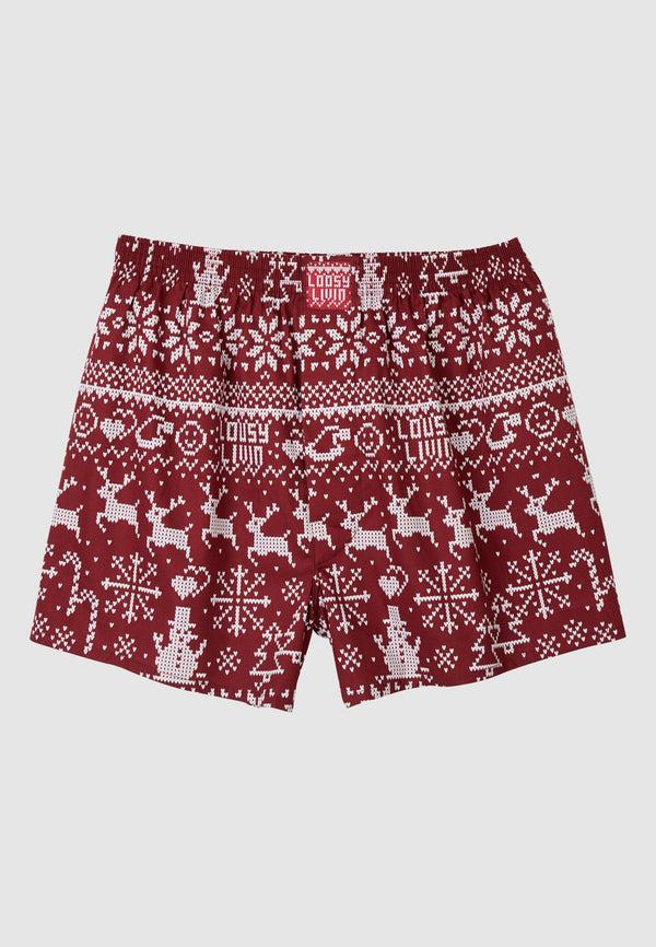 lousy livin underwear BOXERSHORTS SCANDI Burgundy
