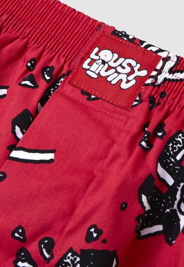Lousy Livin Underwear BOXERSHORTS SMASH Red