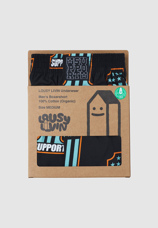 Lousy Livin Underwear BOXERSHORTS SUPPORT Black