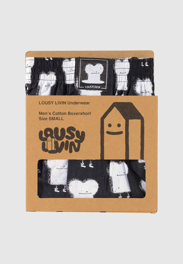 Lousy Livin Underwear BOXERSHORTS TOAST Black