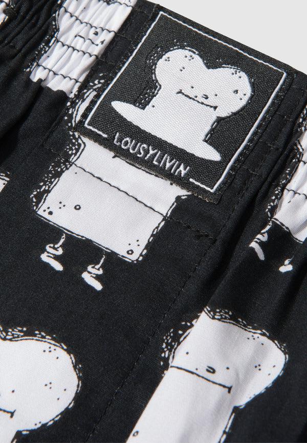 Lousy Livin Underwear BOXERSHORTS TOAST Black