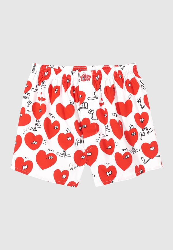 lousy livin underwear BOXERSHORTS VALENTINES White