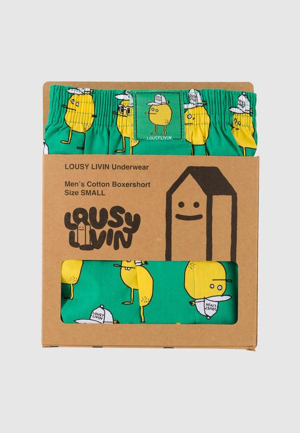 Lousy Livin Underwear BOXERSHORTS ZITRONE Green