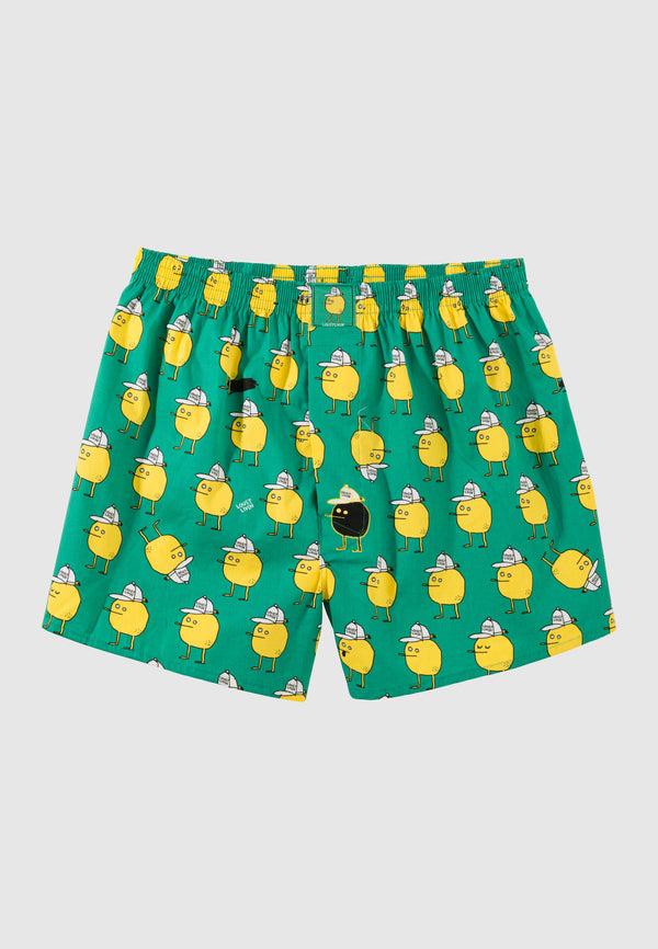 lousy livin underwear BOXERSHORTS ZITRONE Green