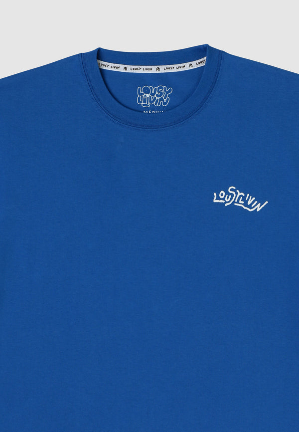 Lousy Livin Underwear Boxy Tee Tiger Imperial Blue