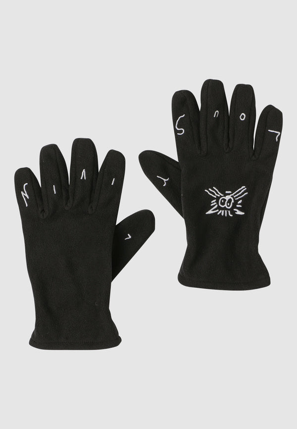 lousy livin underwear Gloves Tiger Black