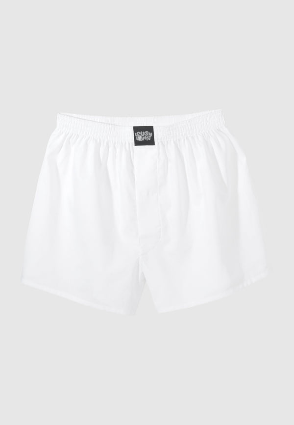 lousy livin underwear PLAIN BOXERSHORTS White