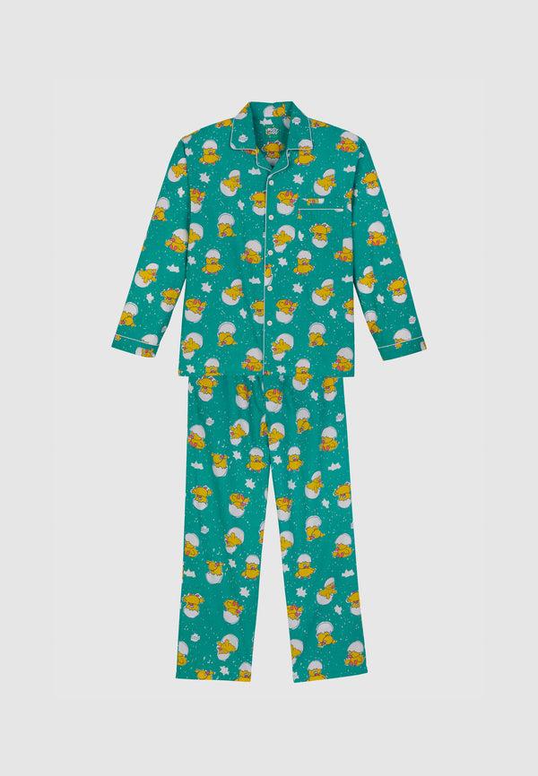 lousy livin underwear Pyjama "Kueken" Bright Green