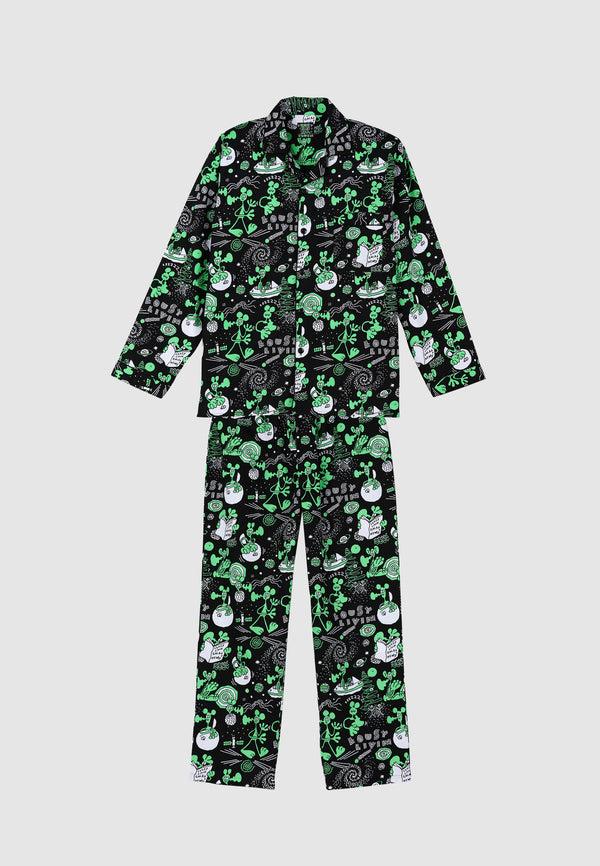 lousy livin underwear Pyjama Outer Space Black