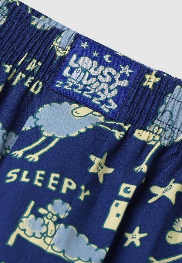 Lousy Livin Underwear Pyjama "Sheep" True Blue