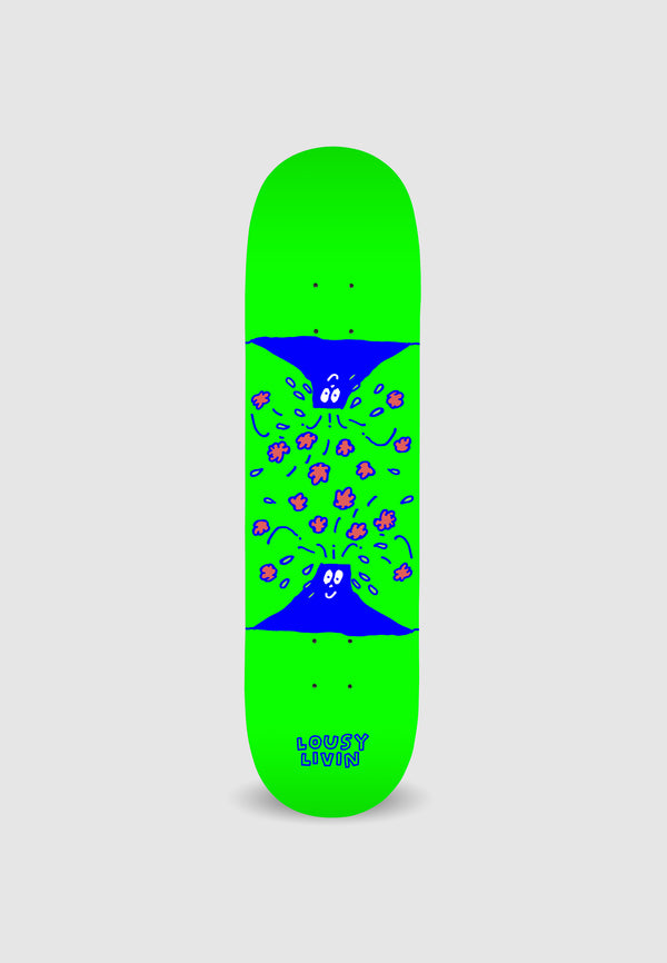 lousy livin underwear Skateboard Deck "Vulcan" Green