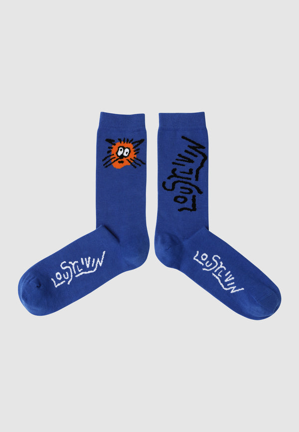 lousy livin underwear Socks Tiger Imperial Blue