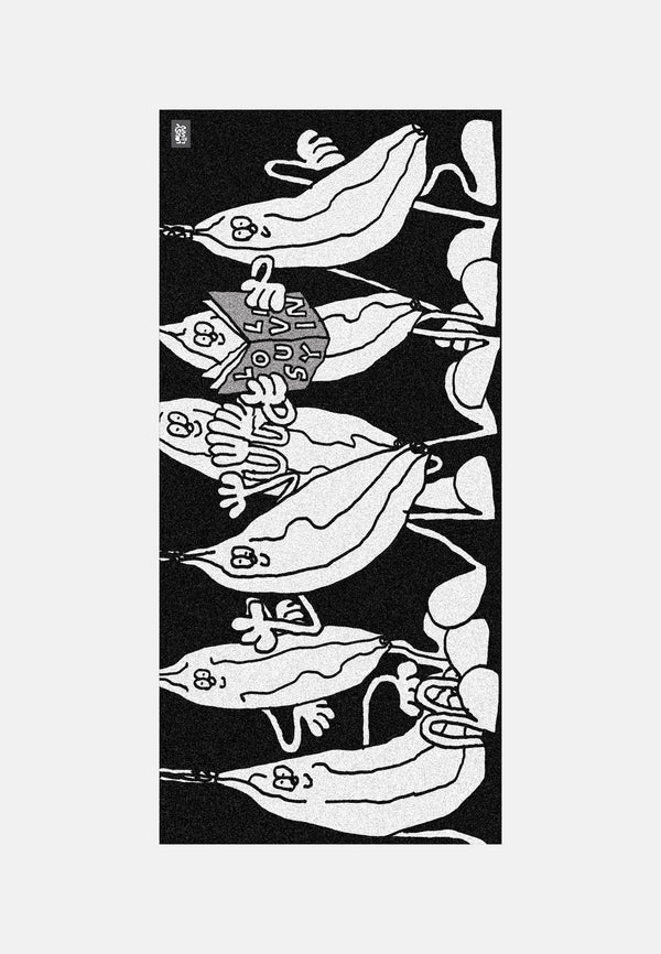 lousy livin underwear Towel Banana Group Black