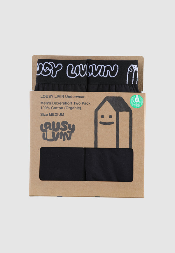 Lousy Livin Underwear TRUNKS 2 PACK Black