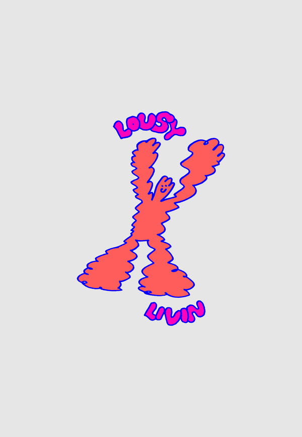 Lousy Livin Underwear Skateboard Deck "Action Men" Royal