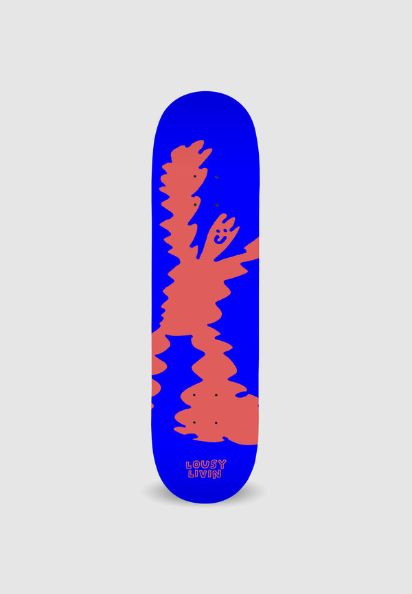 lousy livin underwear Skateboard Deck "Action Men" Royal