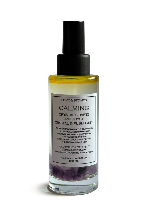love & stones CALMING - AMETHYST CRYSTAL INFUSED SCENTED MIST LIFE STYLE