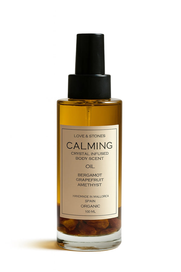 love & stones CALMING BODY OIL - AMETHYST CRYSTAL INFUSED SCENTED BODY OIL Skin Care