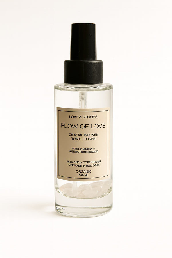 love & stones FLOW OF LOVE ROSE QUARTZ INFUSED REGENERATING ROSE FACE TONIC & TONER Skin Care
