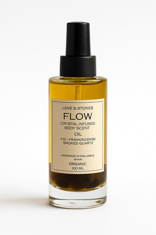 love & stones FLOW - SMOKED QUARTZ CRYSTAL INFUSED SCENTED BODY OIL Skin Care