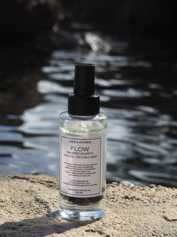 Love & Stones FLOW - SMOKED QUARTZ CRYSTAL STONE INFUSED MIST