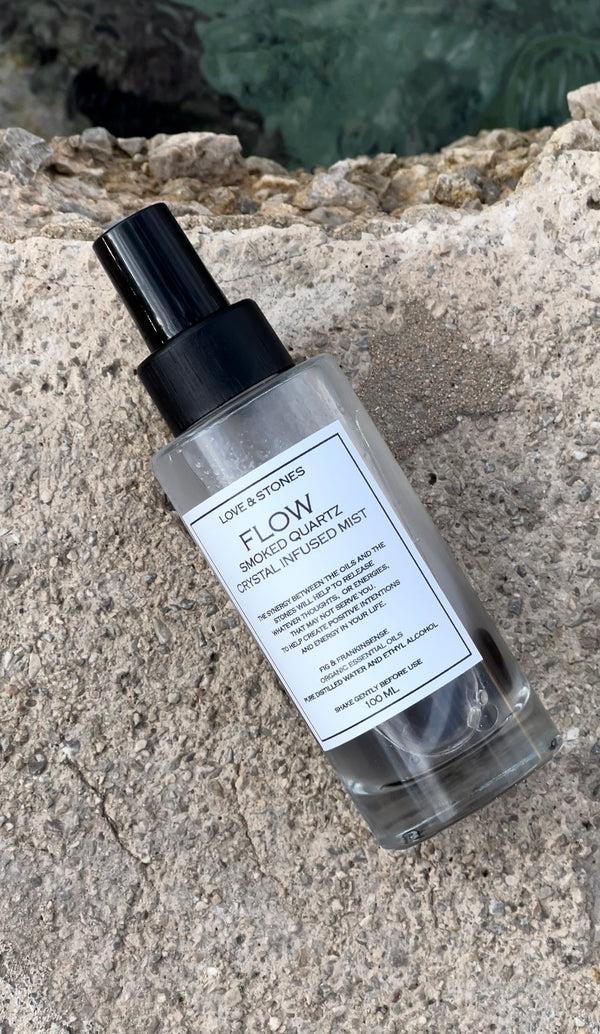 Love & Stones FLOW - SMOKED QUARTZ CRYSTAL STONE INFUSED MIST
