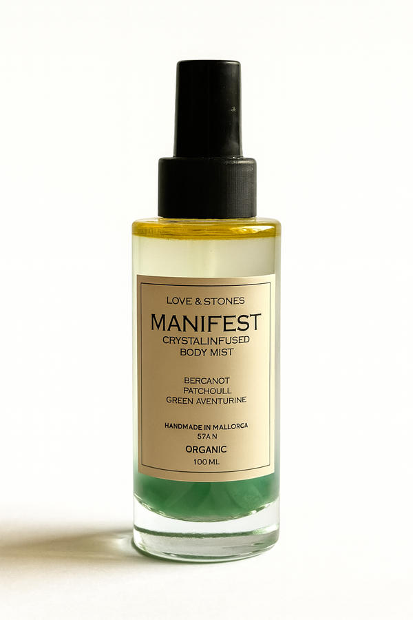 love & stones MANIFEST- AVENTURINE CRYSTAL INFUSED SCENTED BODY MIST skincare