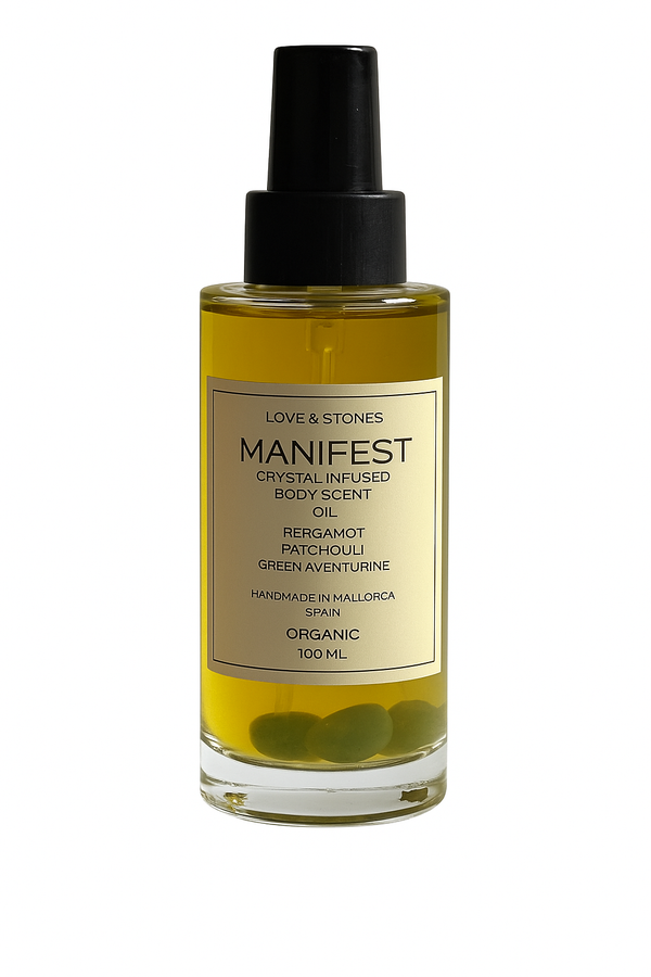 love & stones MANIFEST - AVENTURINE CRYSTAL INFUSED SCENTED BODY OIL Skin Care