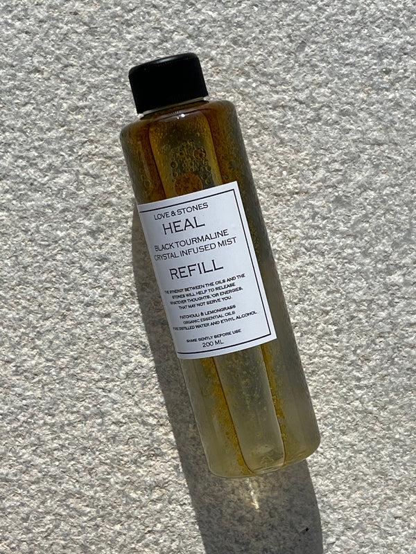 love & stones MIST REFILL HEAL - BLACK TOURMALINE INFUSED MIST home fragrance