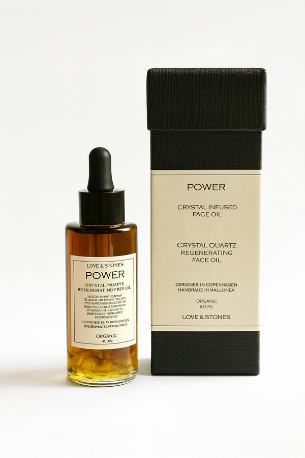 Love & Stones POWER - CRYSTAL QUARTZ INFUSED REGENERATING ORGANIC FACE OIL Lifestyle