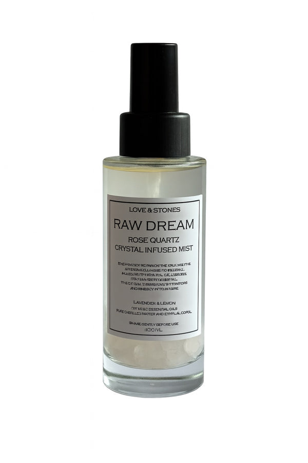 love & stones RAW DREAM- SCENTED ENERGY ROSE QUARTZ MIST LIFE STYLE