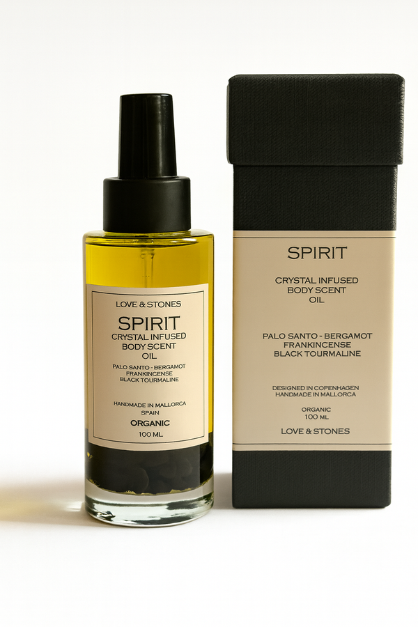 Love & Stones SPIRIT - TOURMALINE CRYSTAL INFUSED SCENTED BODY OIL Skin Care