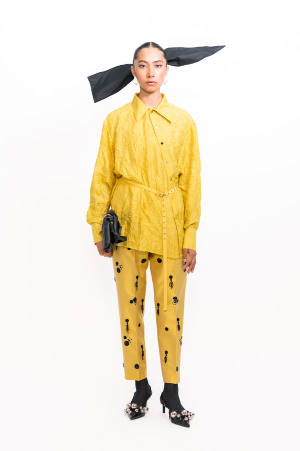 love birds Aloe Sequins Pants - Yellow