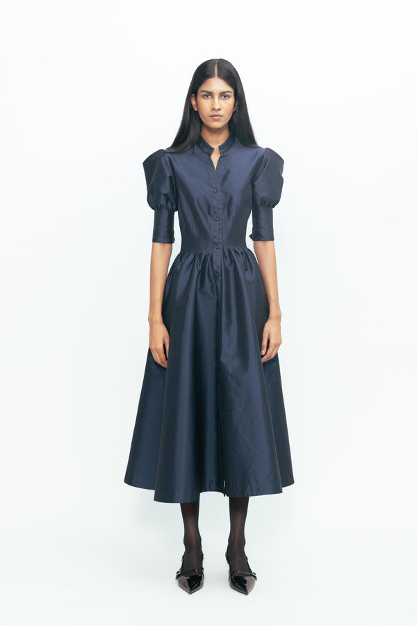 love birds Aurora Dress - Midnight Blue