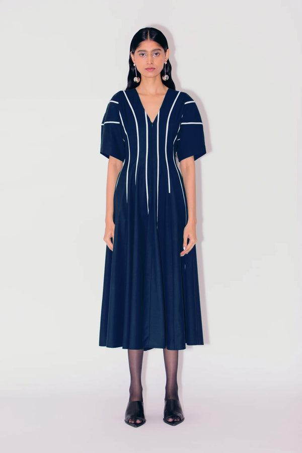 love birds Azaria Dress - Navy