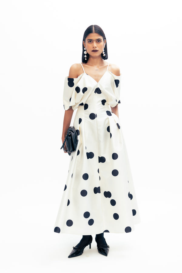 love birds Bella Dress - Ivory