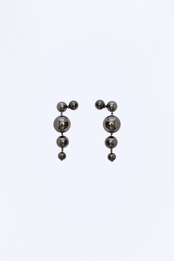 love birds Circle of life - Ball Earrings - Black